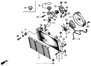ST1100 Радиатор