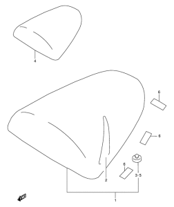 GSX-R750 Seat tail box