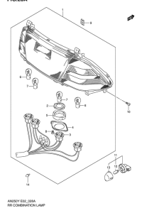 AN250 Задний комбинированный сигнал