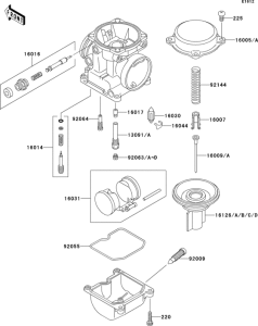 ZX1100 Carburetor parts(1 / 2)