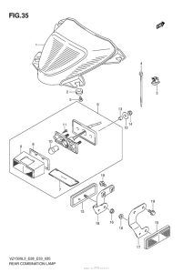 VZ1500 Задний фонарь