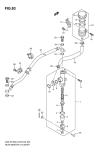 GSX-R1000 Задний тормозной цилиндр