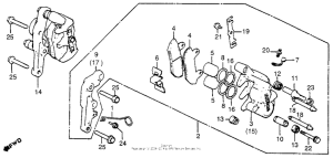 CB750 Front brake caliper 2 82