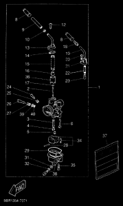 YQ50L Carburetor assy
