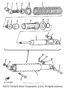 XT550K Задняя подвеска