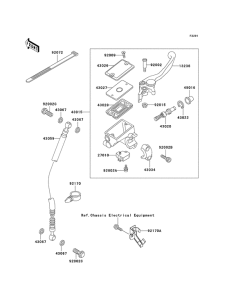 EX500 Передний тормозной цилиндр