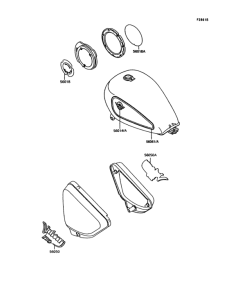 VN750 Decals(red / gray)