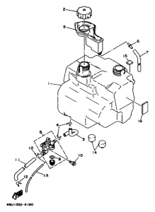 YA50R Топливный бак