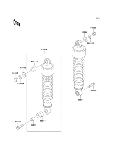 BN125 Подвеска  /  амортизатор