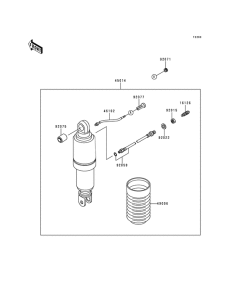 ZG1000 Абсорбер удавный в сборе задний