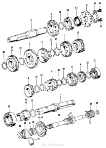XL100 Transmission + kick starter