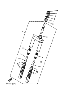 CY50 CY50F Вилка передней оси