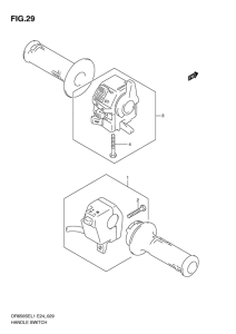 DR650 Рулевой переключатель