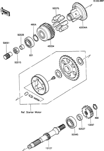ZX600 Secondary shaft