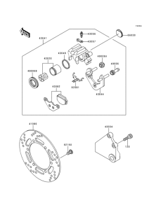 BJ250 Задний тормоз