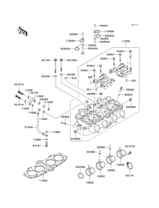 ZX600 Головка цилиндров