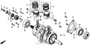 CMX250C Коленвал