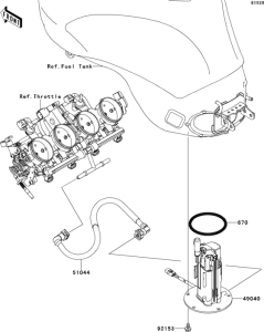 ZX600 Топливный насос
