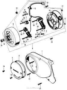 SL70 Sl70 left crankcase cover +