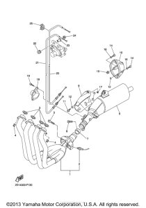 FZS10YL Выхлопная система