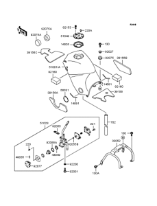 KLE500 Топливный бак