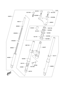 KDX50 Передняя вилка