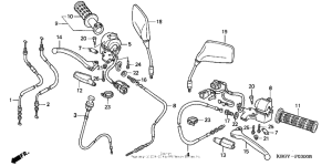 CB250 Рулевые переключатели