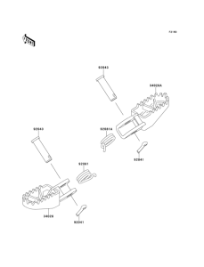 KX100 Подножки
