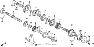 XR250R Трансмиссия