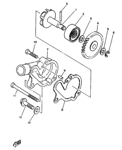 TZR125 Водяной насос