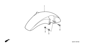 NX125 Переднее крыло