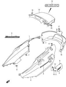 AN650 (ABS) Боковая крышка