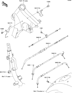 VN900 Тросы управления