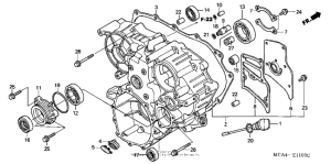 GL1800 Задний кожух картера