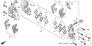 CB1300S (ABS) Передний суппорт