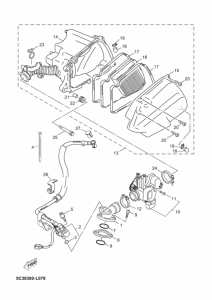 YN50F Впускная система