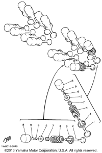 YZF600RKC Клапана