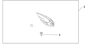 VTX1300S Front mudguard ornament