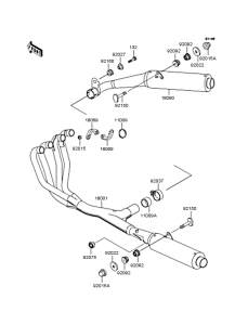 ZX1100 Глушитель