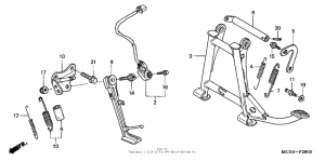 ST1300 Подножка