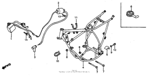 CR80R Frame + ignition coil 83