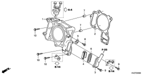 NSS250 (ABS) Cylinder / reed valve