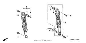 CN250 Задние амортизаторы