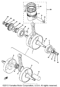 TT500C Crankshaft-piston