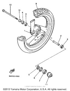 FZR600WC Переднее колесо