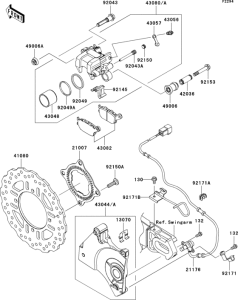 ZR1000 Задний тормоз