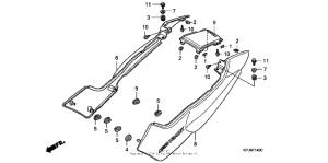 CB250 Боковые обтекатели