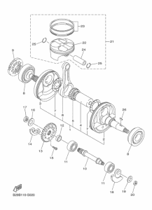 WR250F Crankshaft & piston