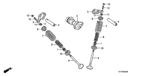 CBF150 Распред вал / клапана