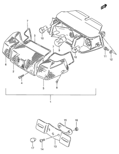 FB80 Задний комбинированный сигнал